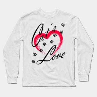 Cat's Love Long Sleeve T-Shirt